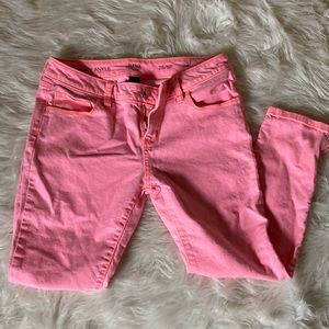 ANA skinny leg zip ankle jean